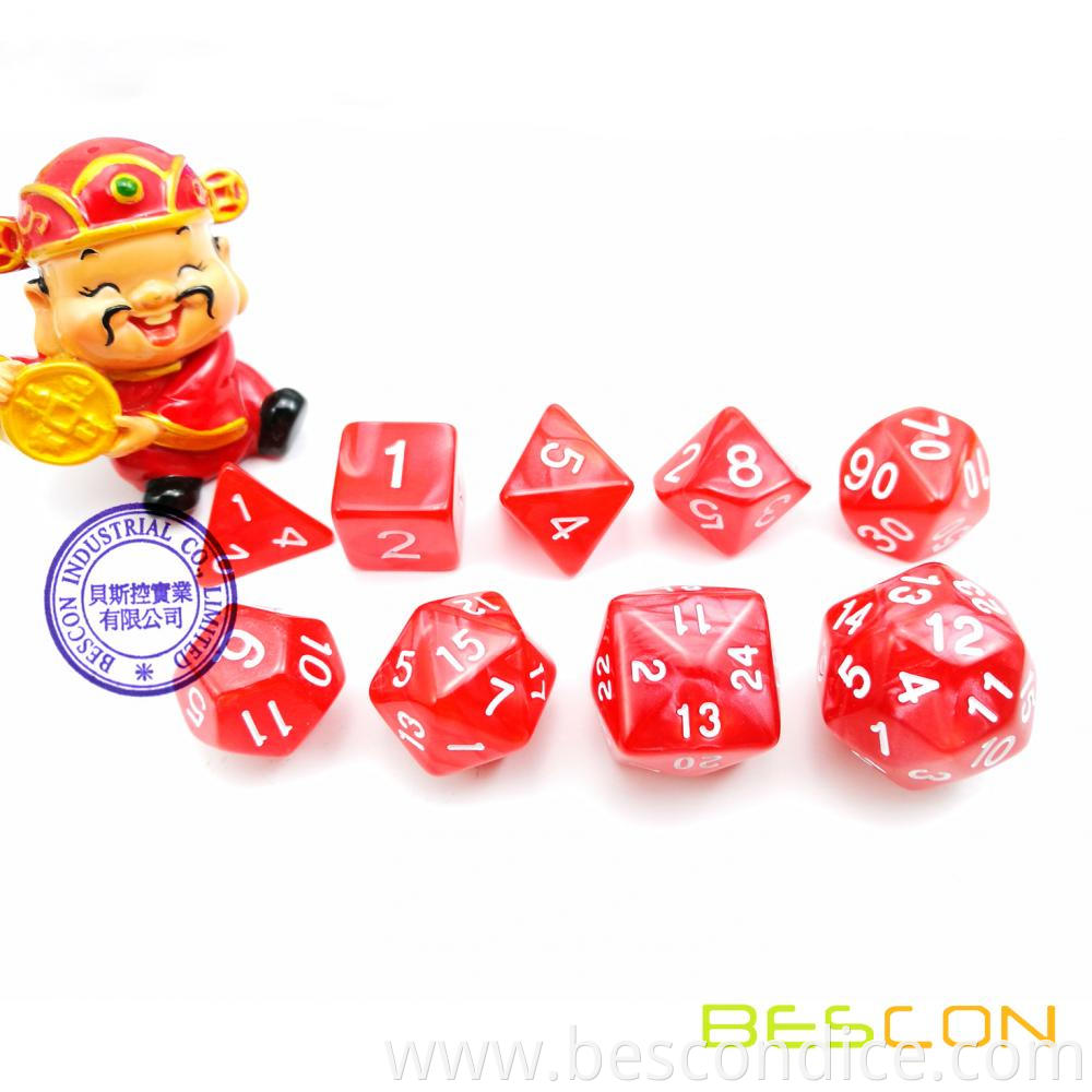 Marble Polyhedral Dice Set 1